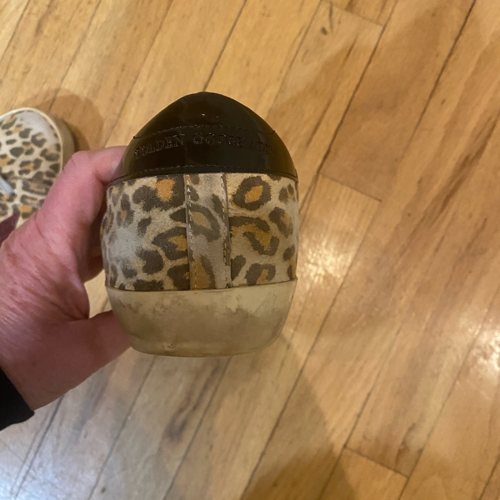 Golden goose superstar leopard print sneakers. Glittered star. Size 38 - Picture 9 of 13